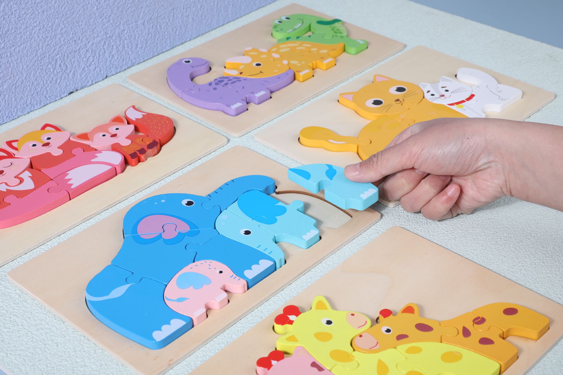 Collect the parent-child three-dimensional animal jigsaw puzzle details Picture