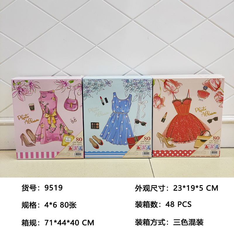 碎花相册/六寸盒装相册/相薄家庭影集产品图