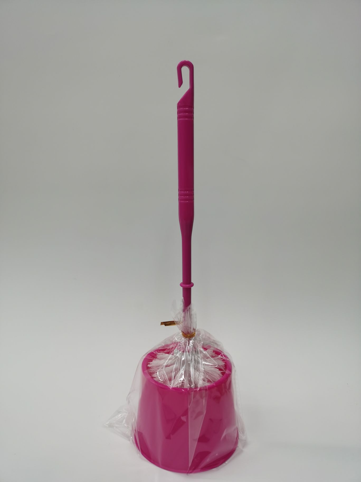 马桶刷套装/混色/塑料白底实物图