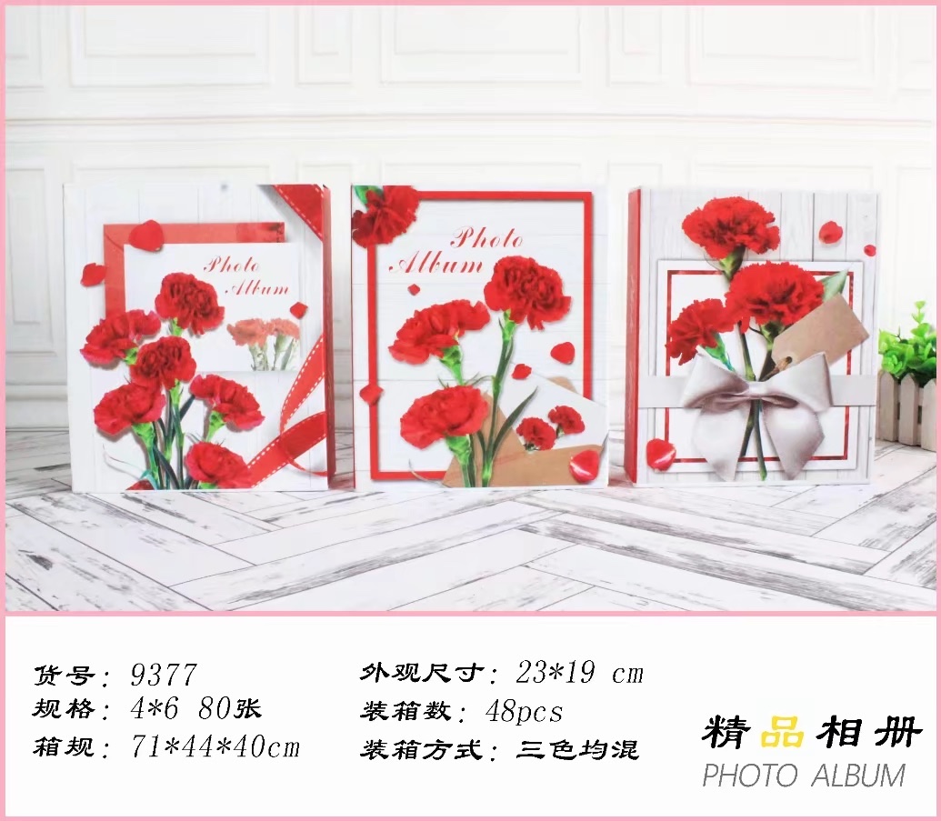 碎花相册/六寸盒装相册/相薄家庭影集白底实物图