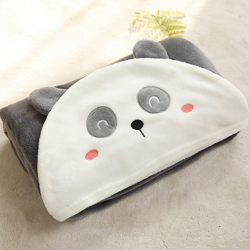 Autumn and winter cartoon animal cape, cloak, dinosaur, penguin, flannel blanket, student shawl, cover blanket, custom-made 80*140cm, 100*140cm detail image 8