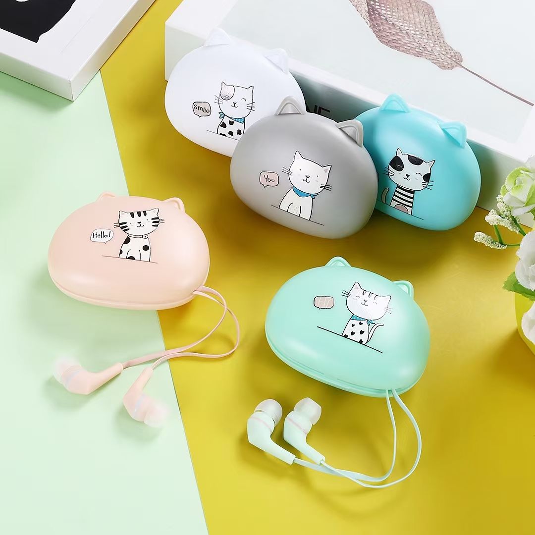 The MC-136 cartoon headphones are in-ear headphones with microphone and line control, suitable for Apple, Android and Huawei mobile phones. They offer deep bass Item Picture
