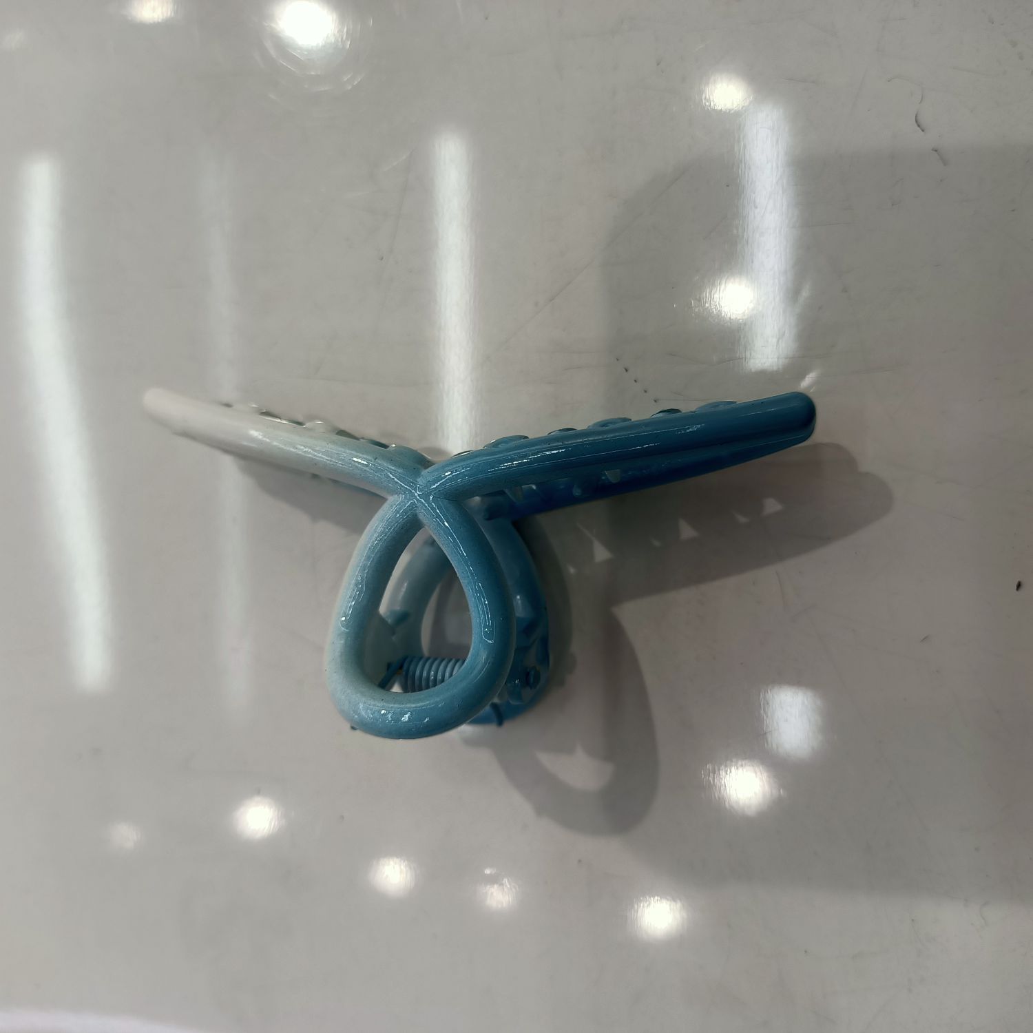 韩版时尚新款简约洋气女生塑料抓夹衣架兰4604婷婷饰品详情3