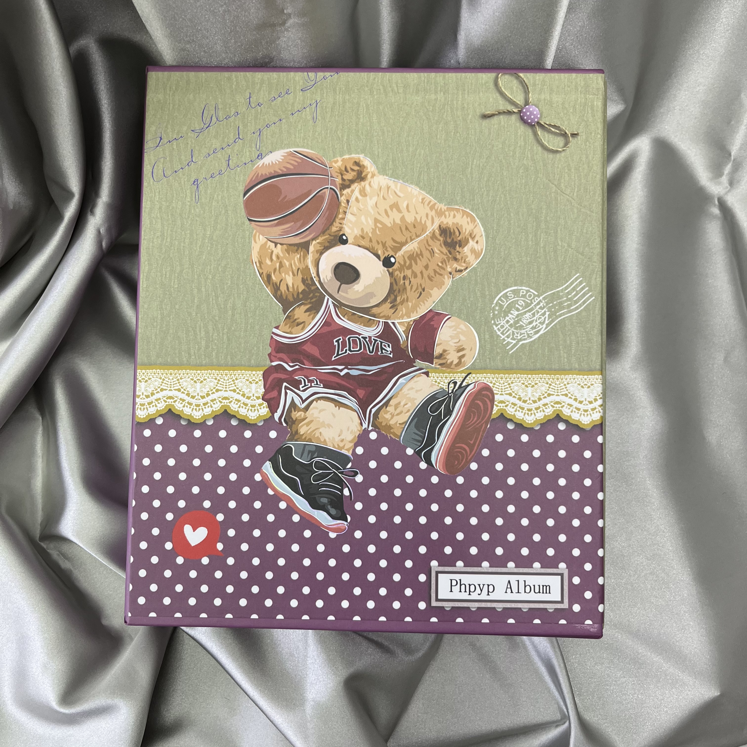 Six-inch bear photo album Family photo album Student card album Baby photo album Application Scenario