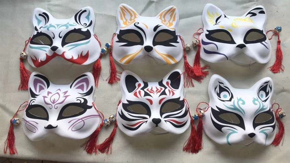 网红狐狸面具万圣节爆款产品销售 