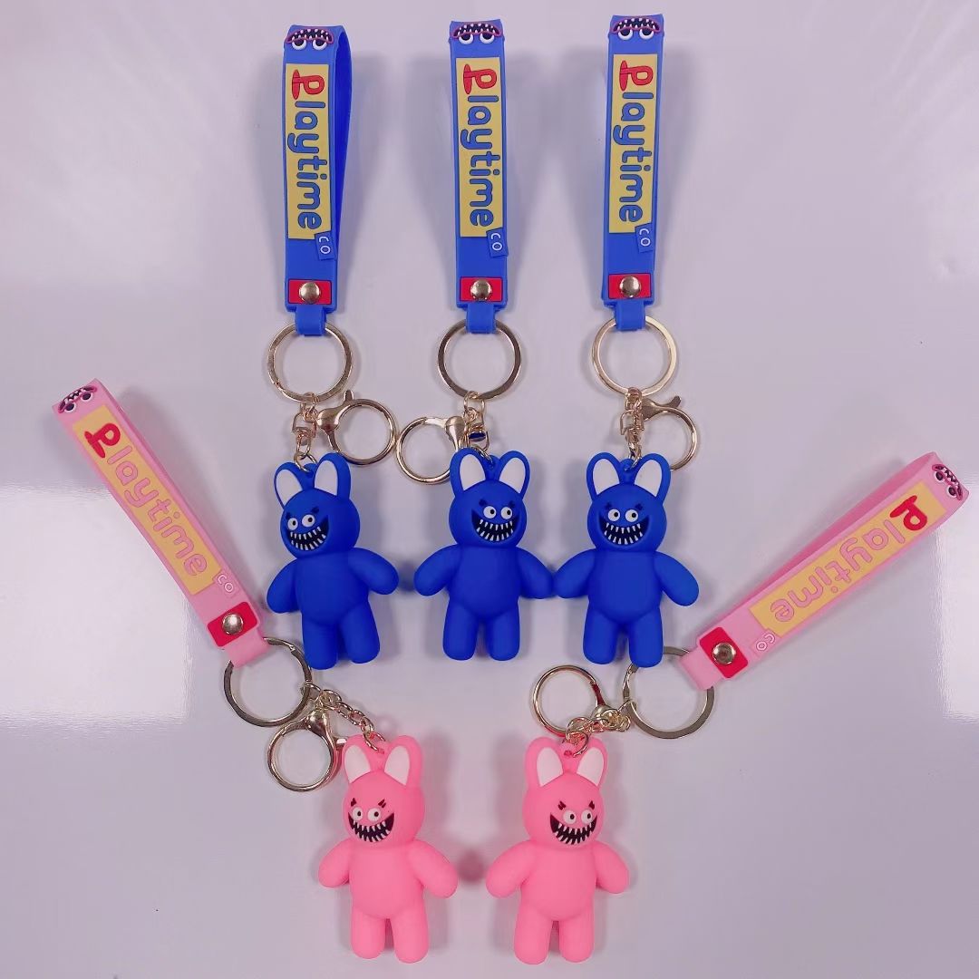 Keychain, game console with leather rope bestseller new style, three-piece set, series of sewn styles 1 Specification image