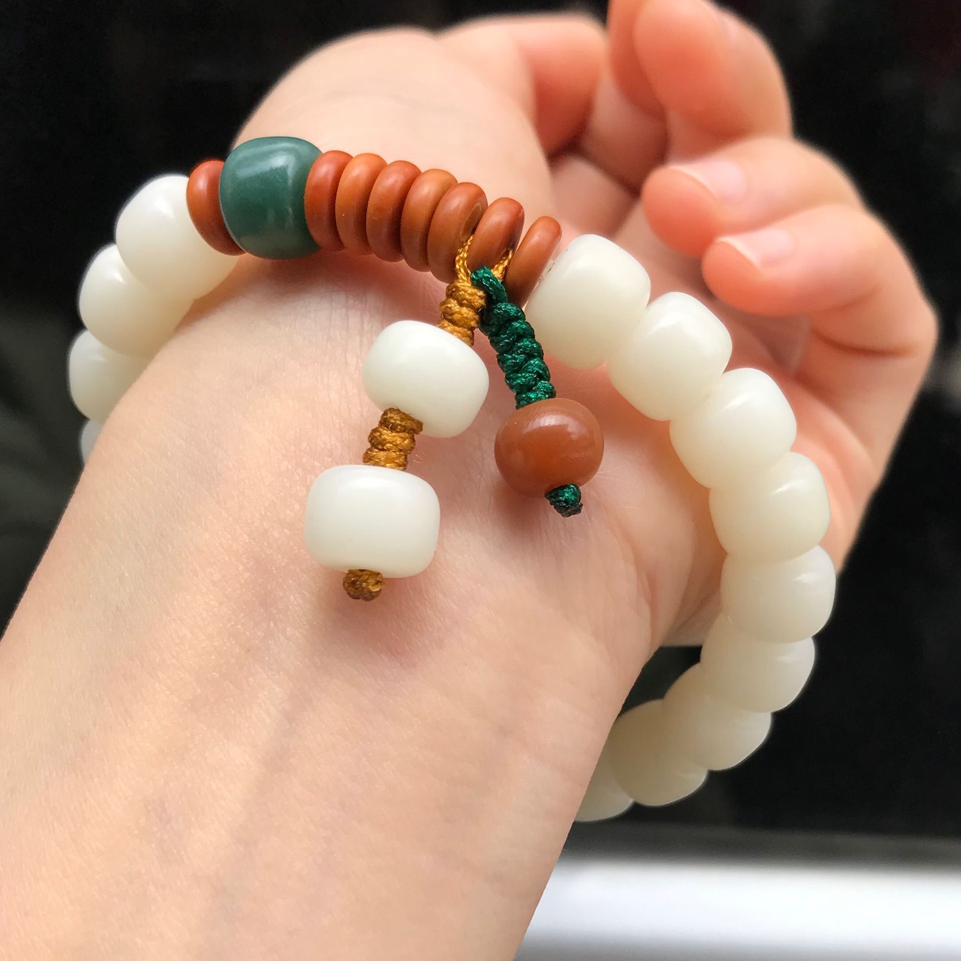 菩提根手链/饰品手珠手串/白玉菩提子产品图