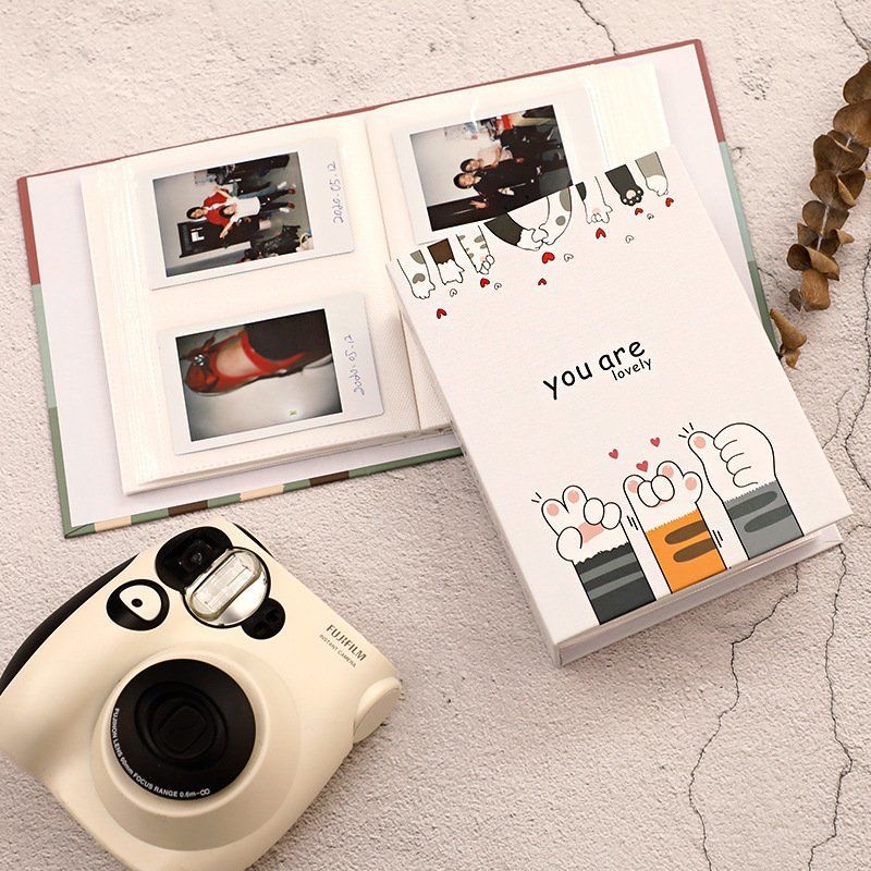 Six-inch bear photo album Family photo album Student card album Baby photo album Item Picture