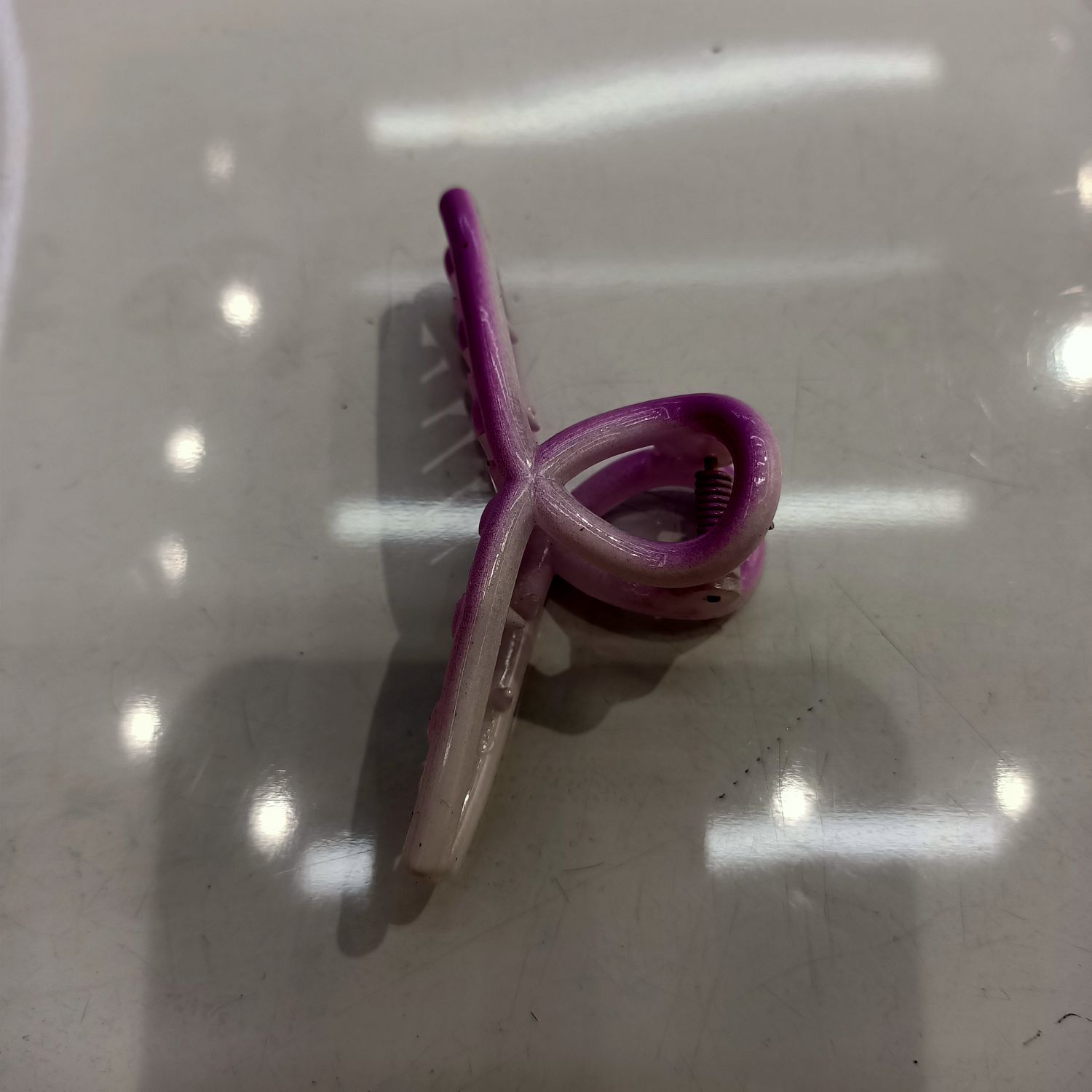 韩版时尚新款简约洋气女生塑料抓夹衣架紫4607婷婷饰品详情2