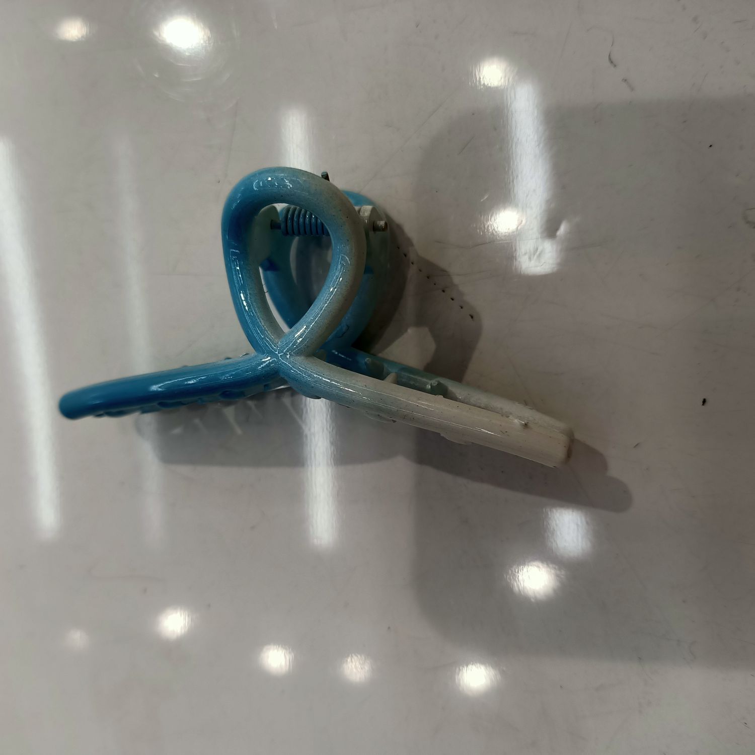 韩版时尚新款简约洋气女生塑料抓夹衣架兰4604婷婷饰品