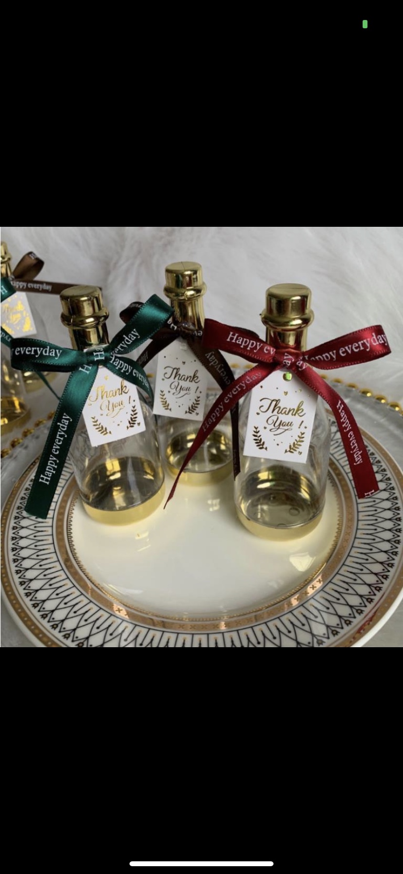 Creative plastic drift bottles, candy boxes, personalized champagne bottles, small gift boxes, birthday presents, banquet candies details Picture