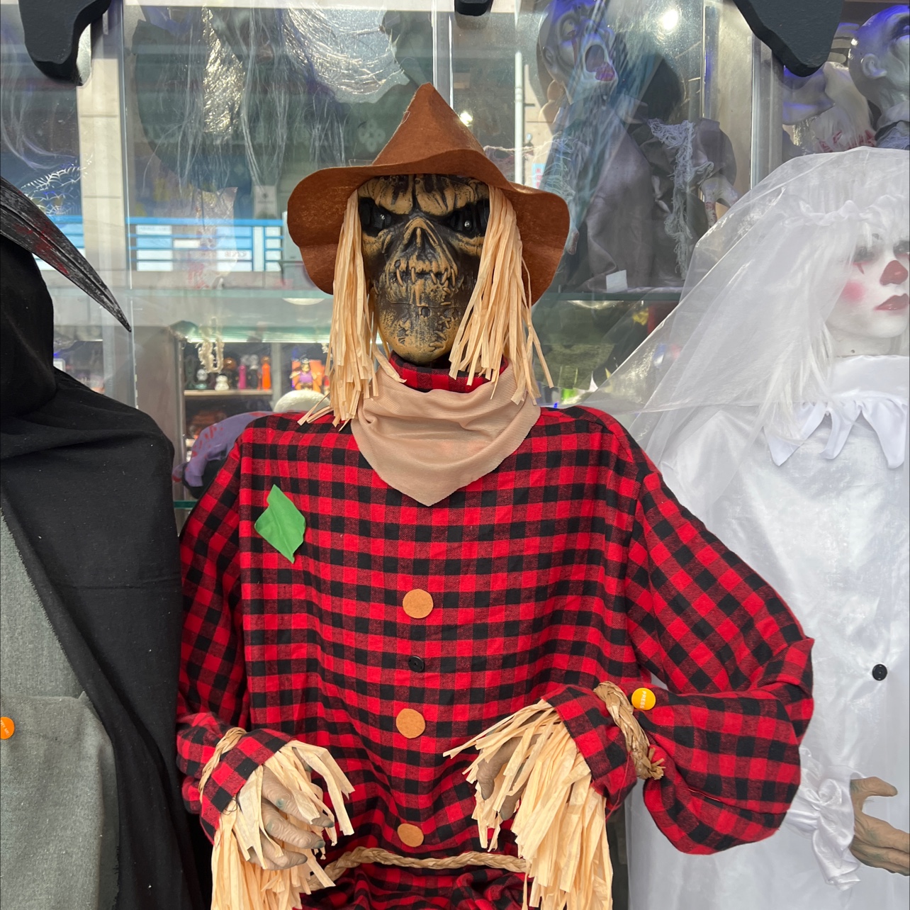 万圣节装饰品电动玩具大型鬼稻草人商海SH21033