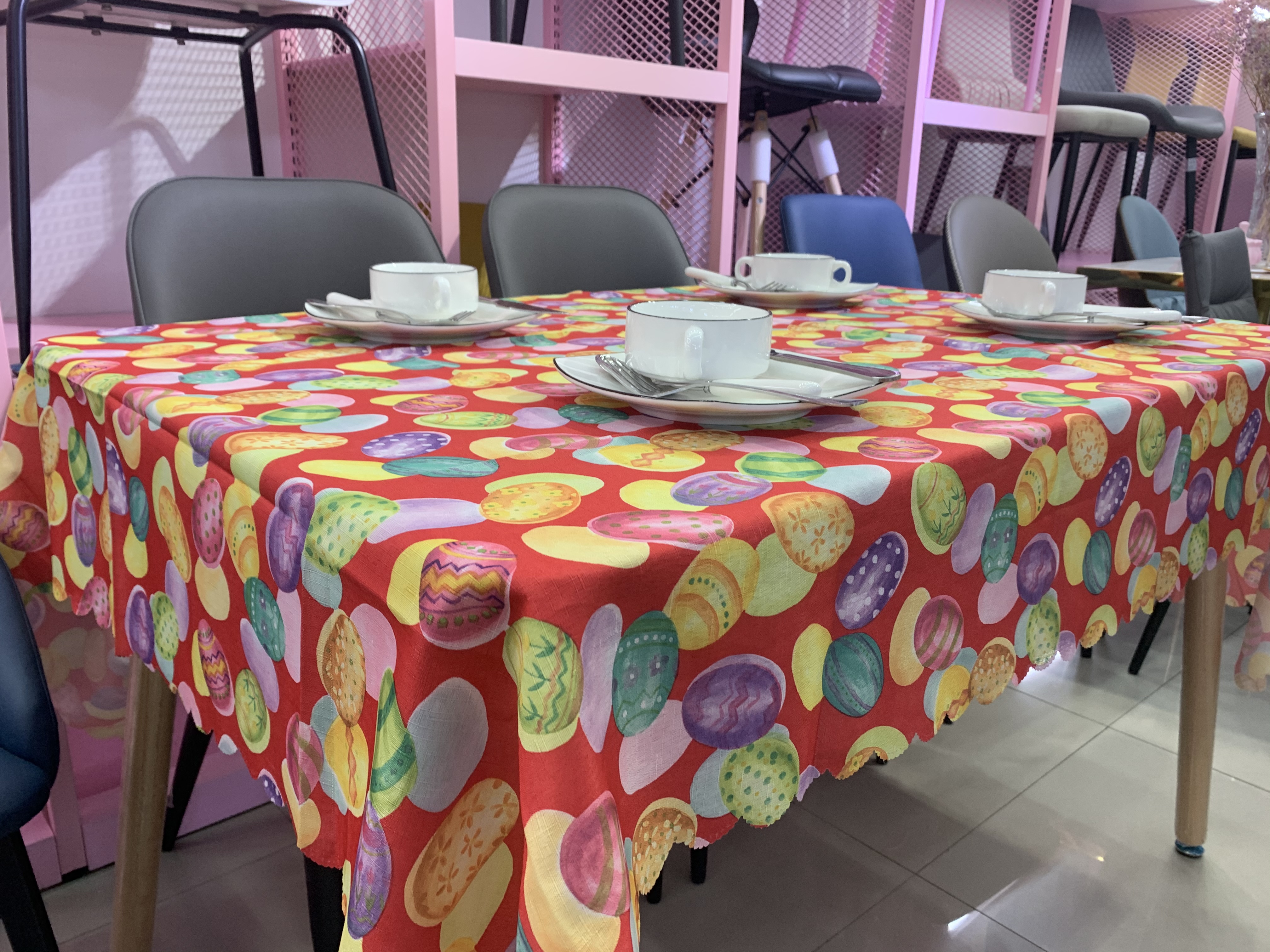 Easter tablecloth details Picture