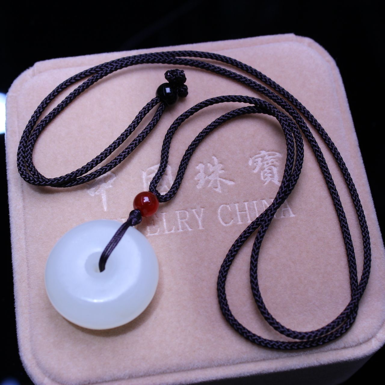 白玉晶珠宝古玩市场景区商场道观寺庙玉石天然汉白玉平安扣毛衣链体恤衫链老少通用送礼促销赠送派发库存清货清样特价处理０００１详情8