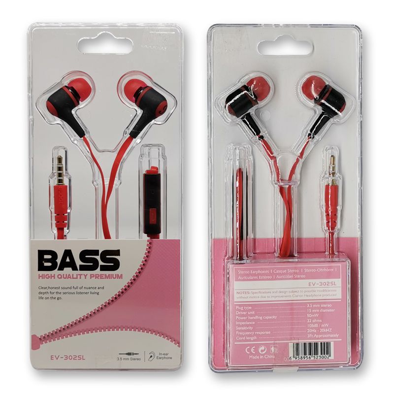 Sogo brand headphones, EV-301 mobile phone headphones, earplugs, earphone labels, earphone cables, wired headphones, headphones with labels details Picture