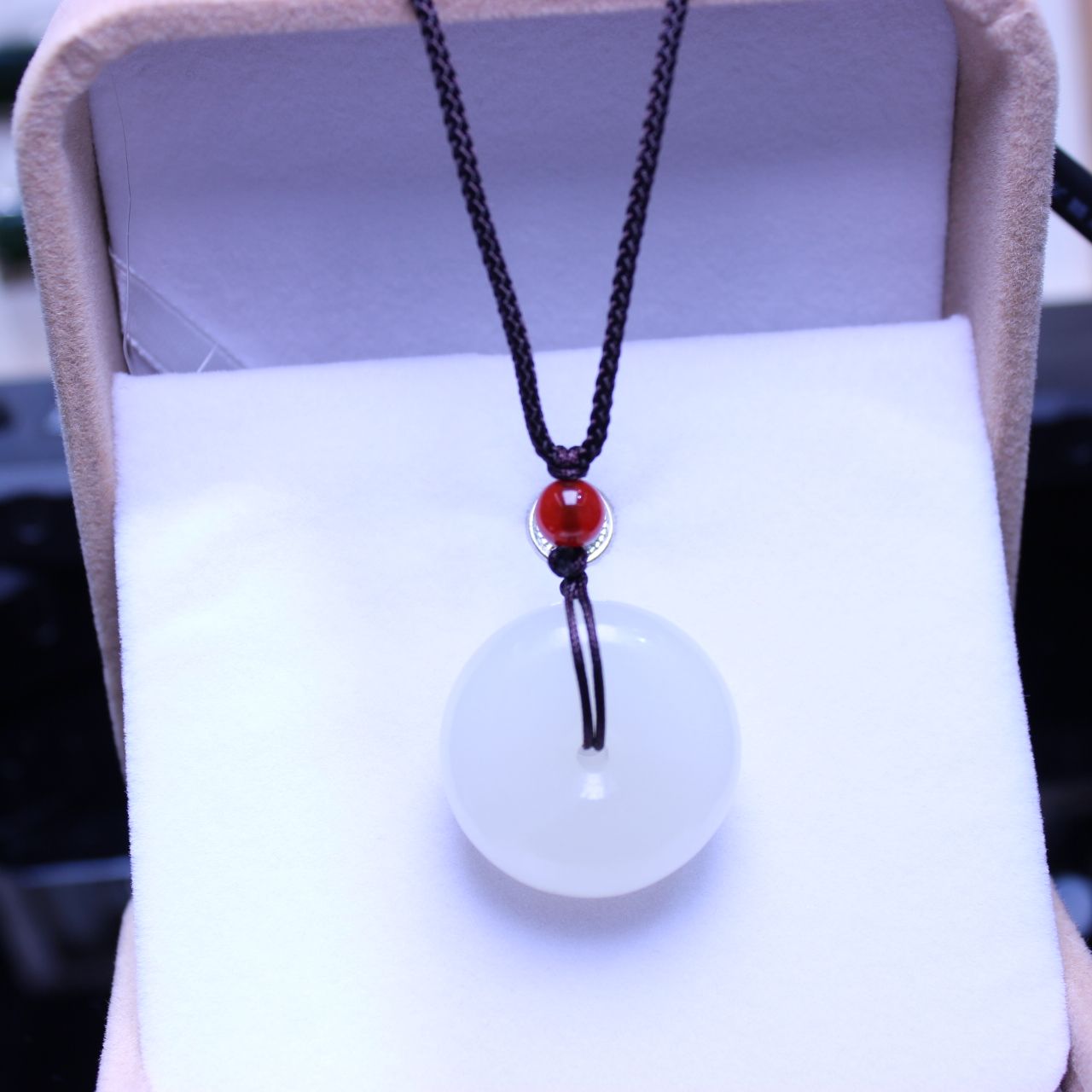 吊坠项链安扣/平安扣四季链/最新男款女款白底实物图