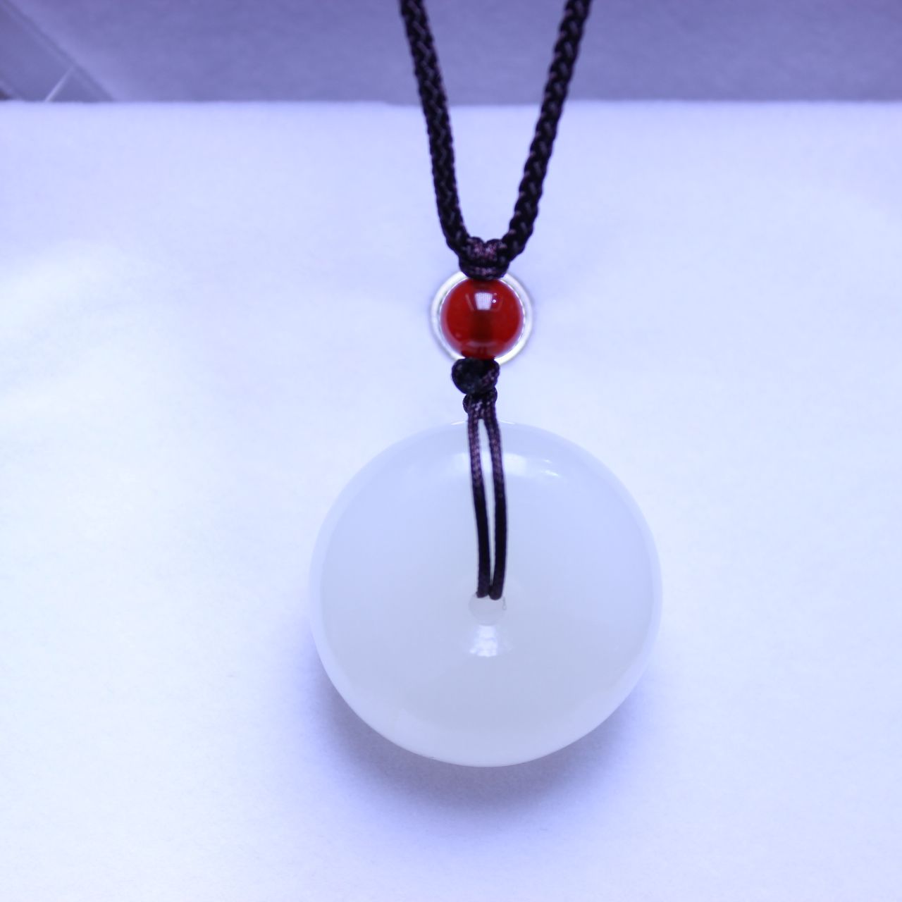 白玉晶珠宝古玩市场景区商场道观寺庙玉石天然汉白玉平安扣毛衣链体恤衫链老少通用送礼促销赠送派发库存清货清样特价处理０００１详情7