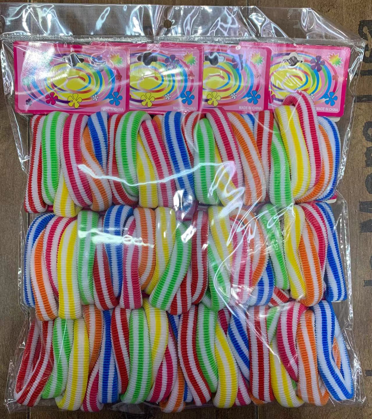 无接缝发圈高弹力皮筋成人扎头发上卡大号彩色皮筋