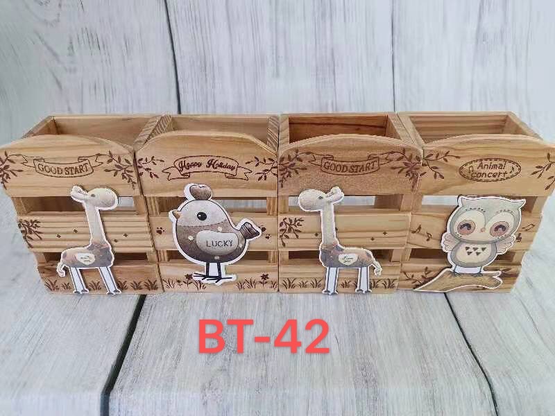 BT-42 简约办公室桌面整理中式古风学生礼品竹笔筒