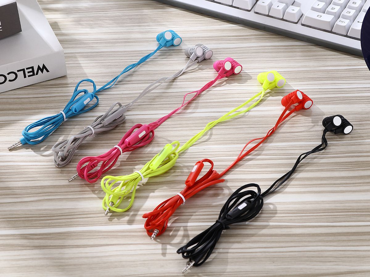 Sogo brand headphones, mobile phone headphones, ear tips, ear labels, headphones with labels, wired headphones, new headphones, ear cables Specification image