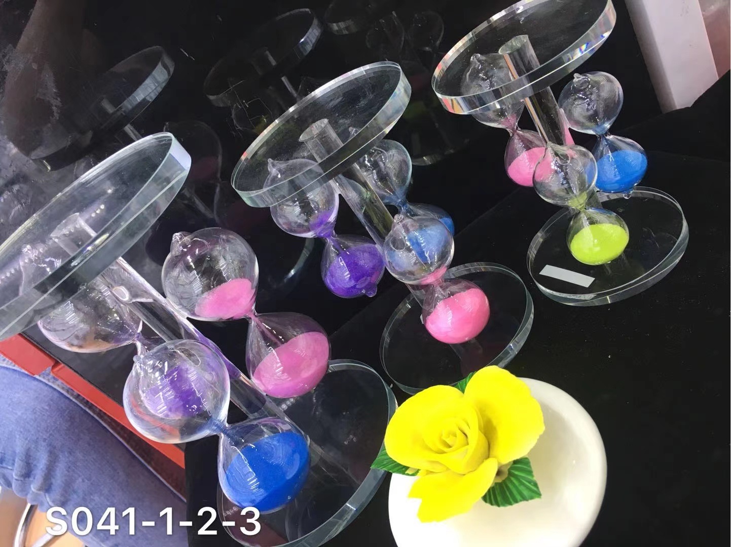 木制品精致流沙画 滴油沙漏 艺术装饰品 时间感知器具 美学生活小物木制品流沙画