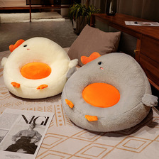 ins新款大白鹅家居小沙发地板垫创意蛋黄蒲团大鹅飘窗榻榻米坐垫