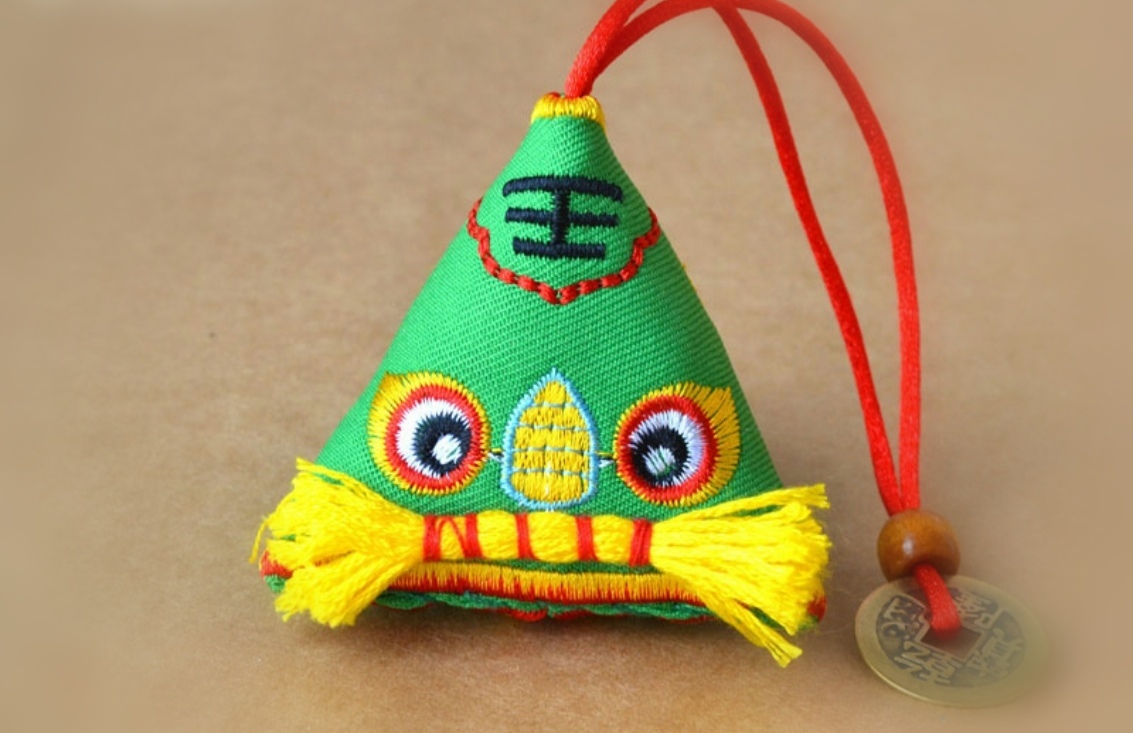 熙福工艺虎年香包古风刺绣虎头粽子香囊端午节福虎生肖三角粽子挂饰礼物详情3