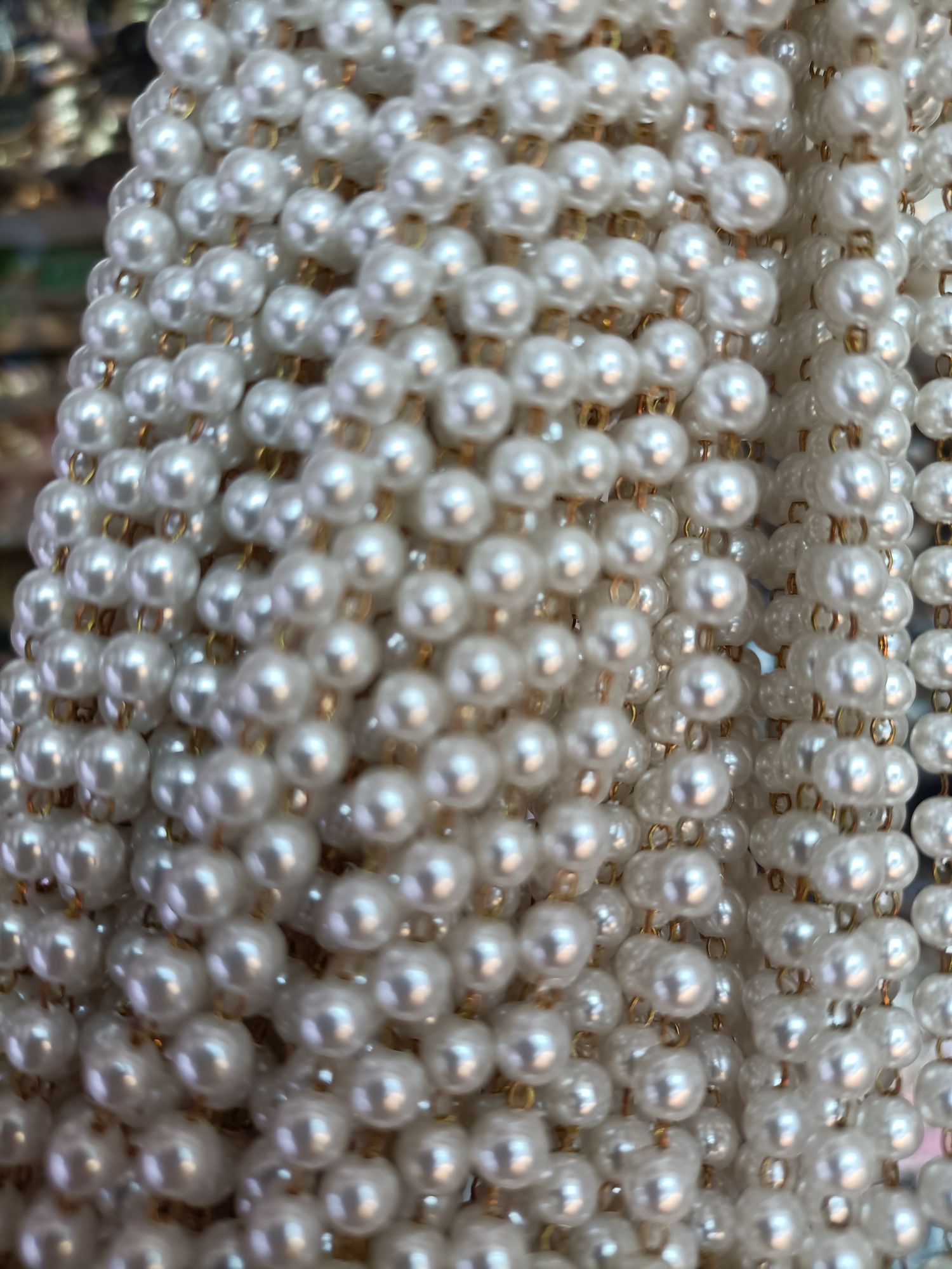 Zhen Ti 18 Li water-polished transparent imitation pearl round beads, 50 jin each piece 01