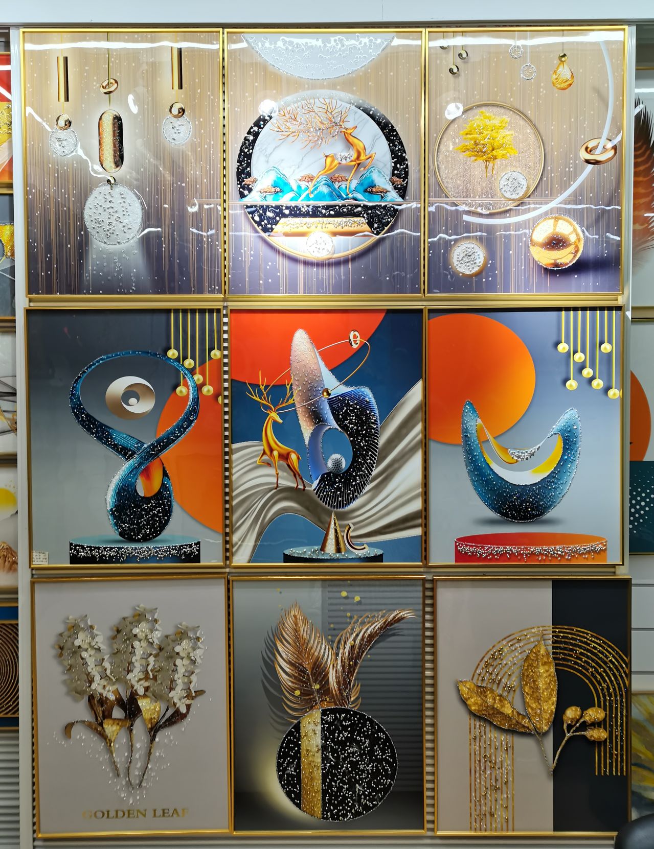 Crystal porcelain painting + aluminum alloy frame Crystal porcelain painting + aluminum alloy frame