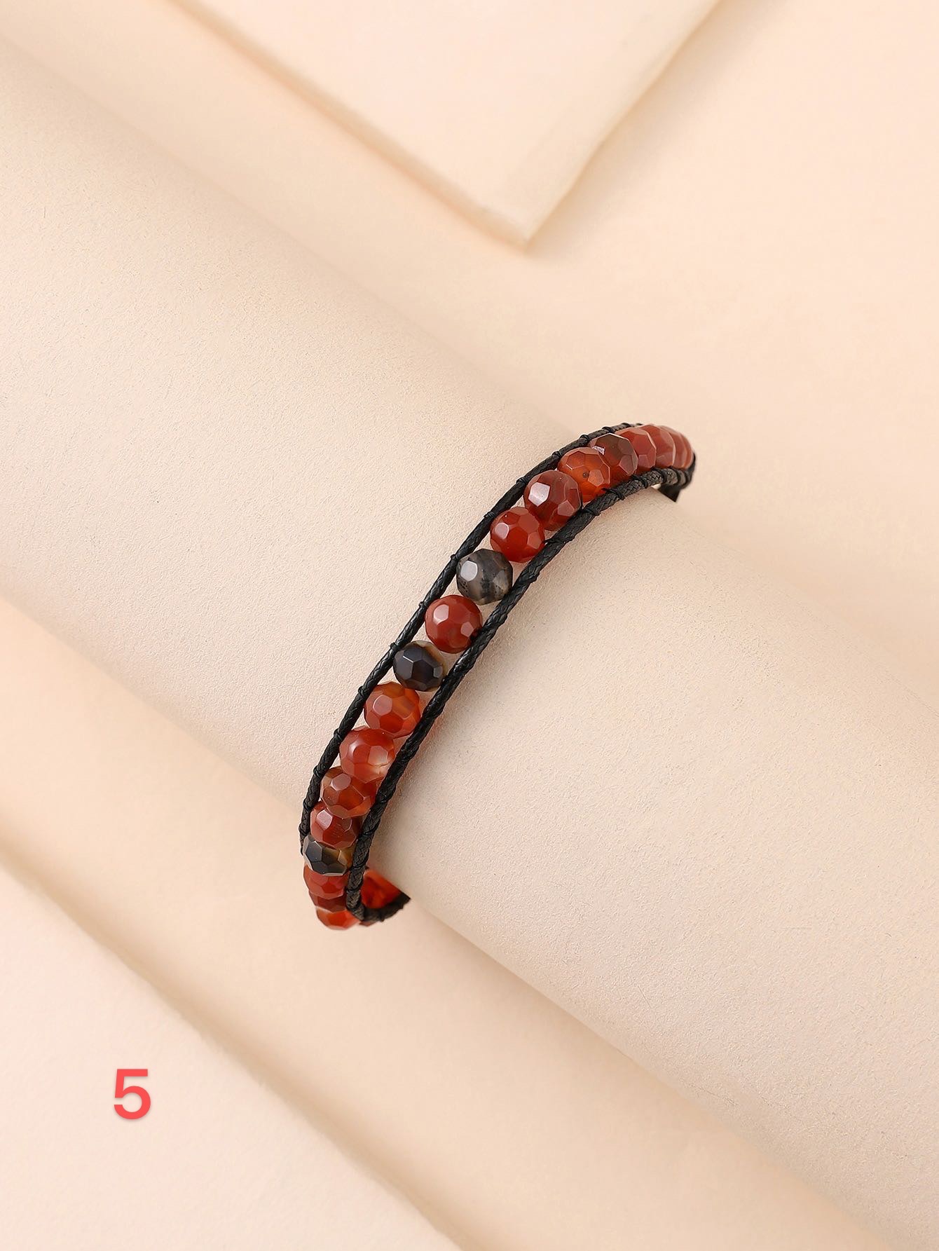 European and American popular bestseller Handmade dreamy agate cut surface men's and women's bracelet 028