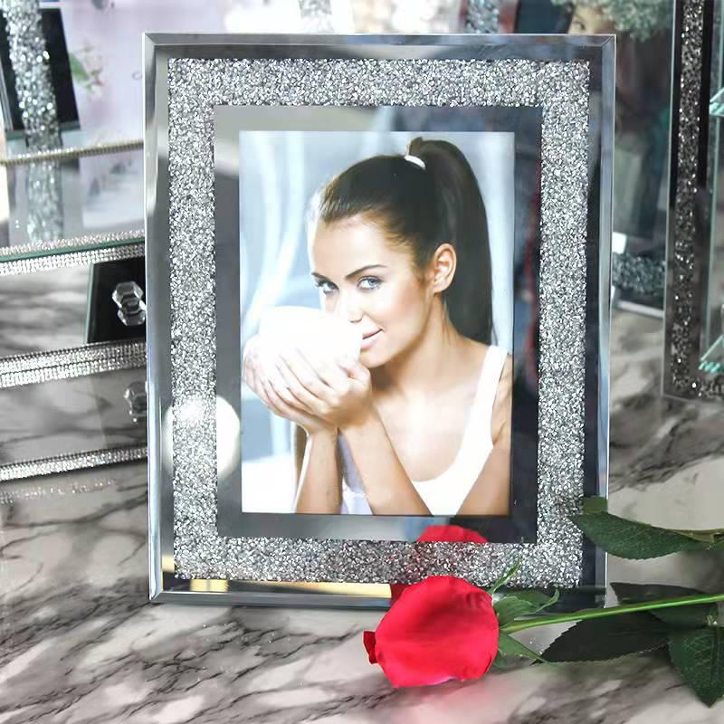 玻璃相框/镶钻相框/水晶相框细节图