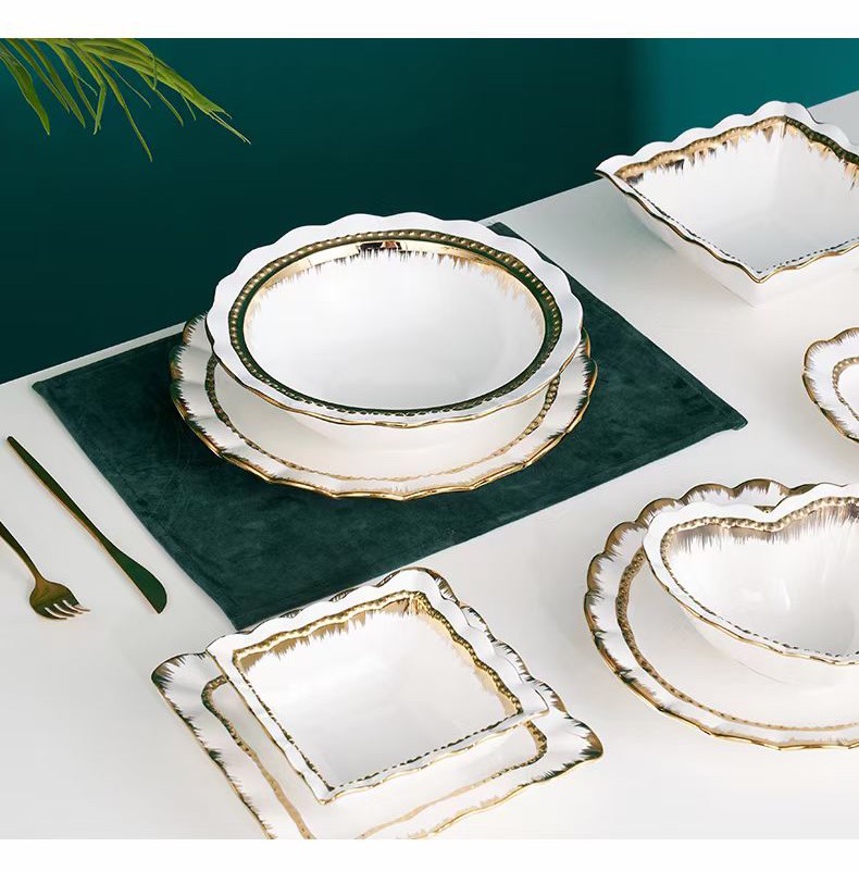 Gold Sweeping Ceramic tableware Yongsheng Ceramics YS details Picture