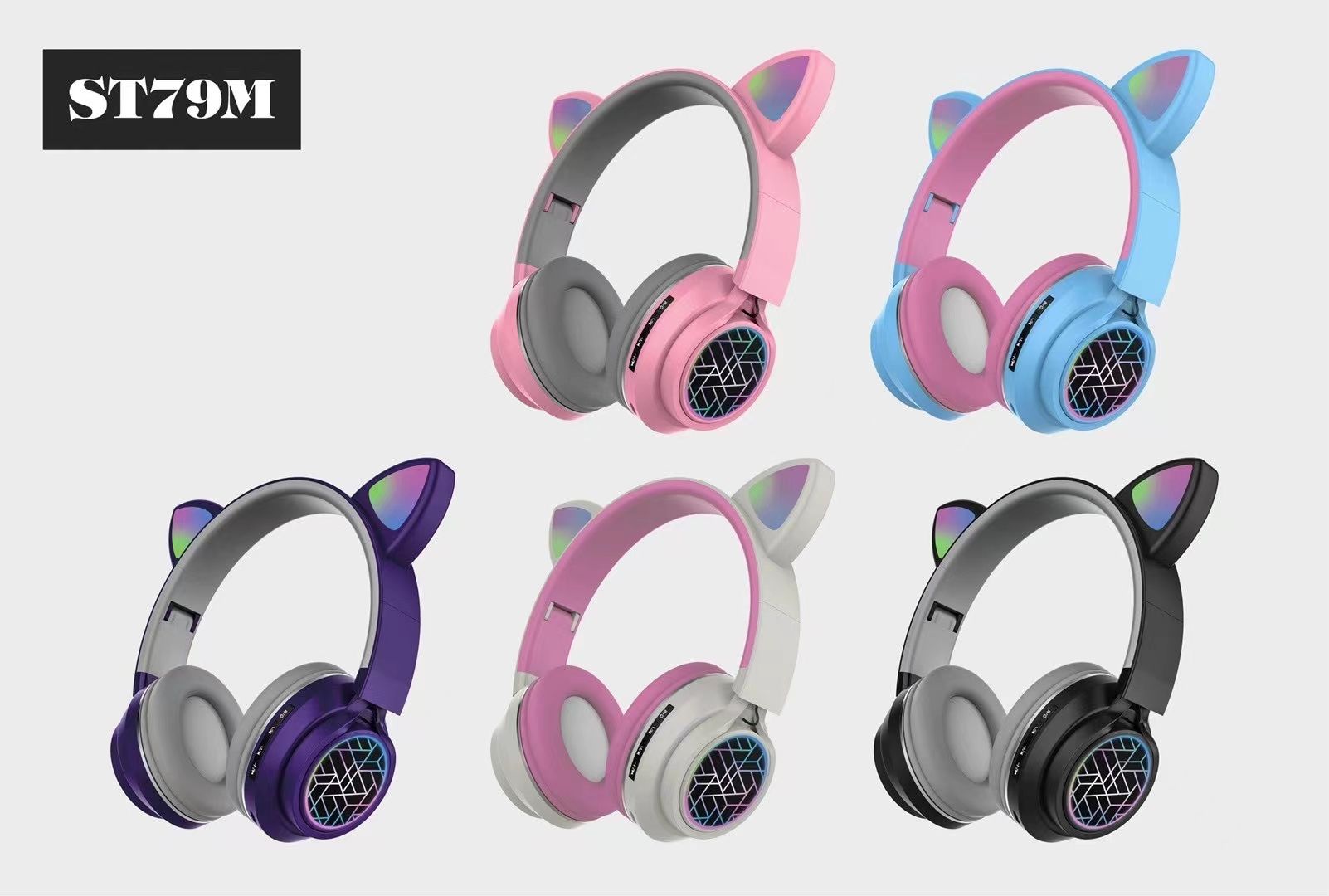 Sogo brand headphones, ST-79 wireless Bluetooth headphones, branded headphones, over-ear headphones Specification image