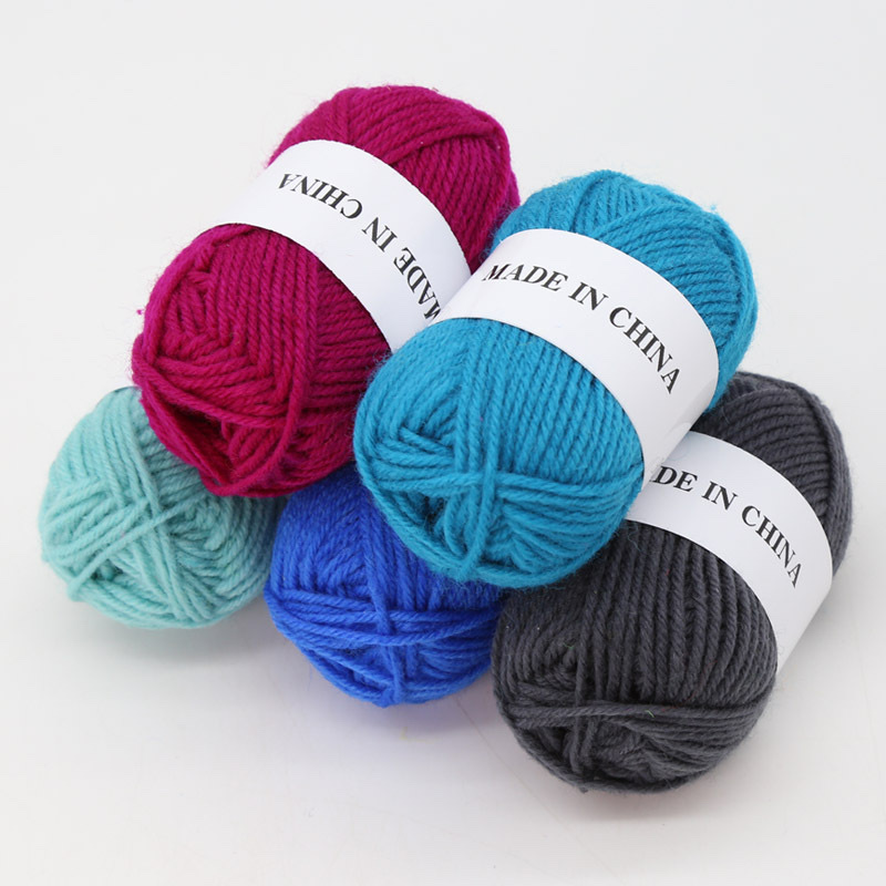 Acrylic thread handmade diy doll yarn crochet knitting acrylic thread hook shoe yarn manufacturer wholesale details Picture