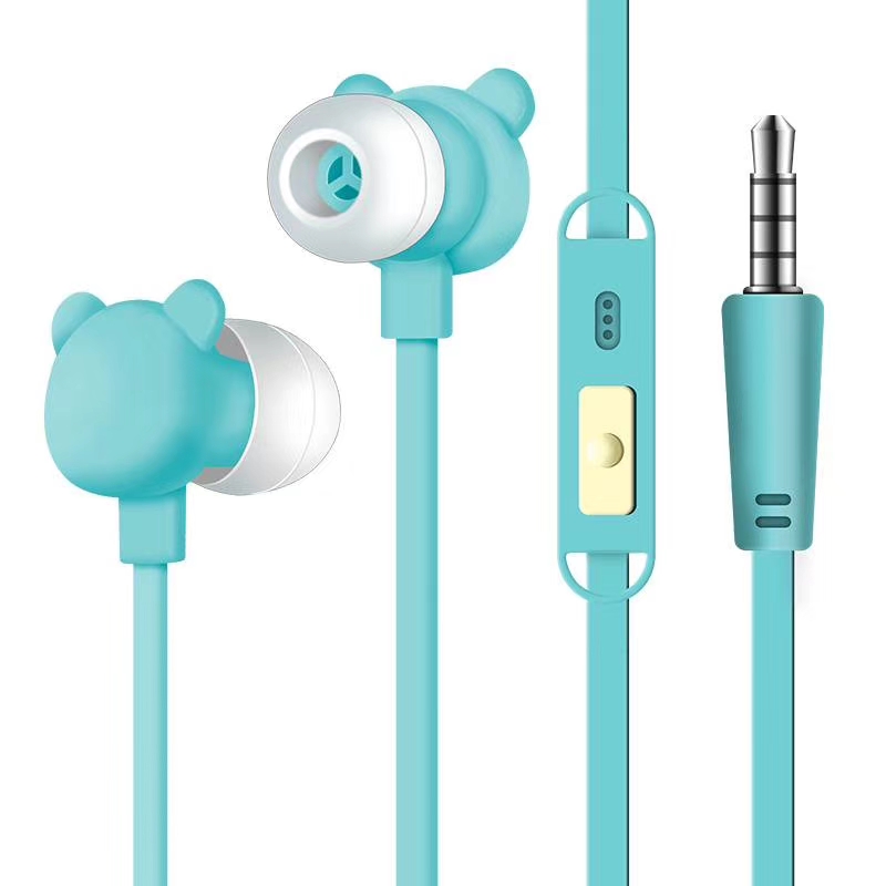 Sogo brand headphones, MC-129 mobile phone headphones, ear tips, ear labels, headphones with labels, wired headphones, ear cables Specification image