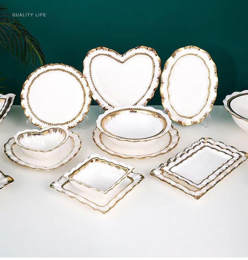 Gold Sweeping Ceramic tableware Yongsheng Ceramics YS