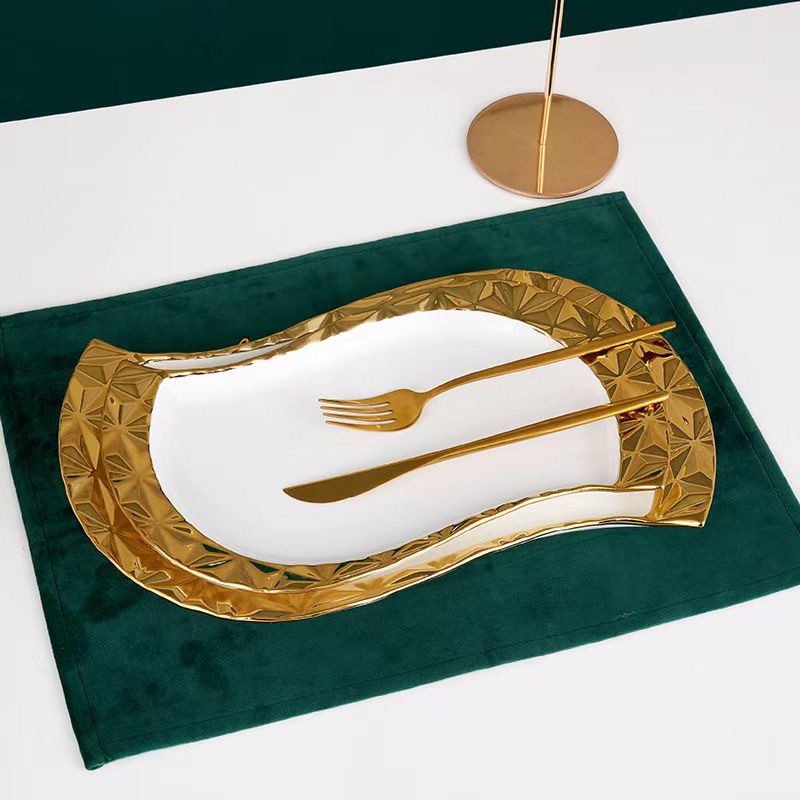 Yongsheng Ceramics YS. Electroplated ceramic Tableware set Specification image