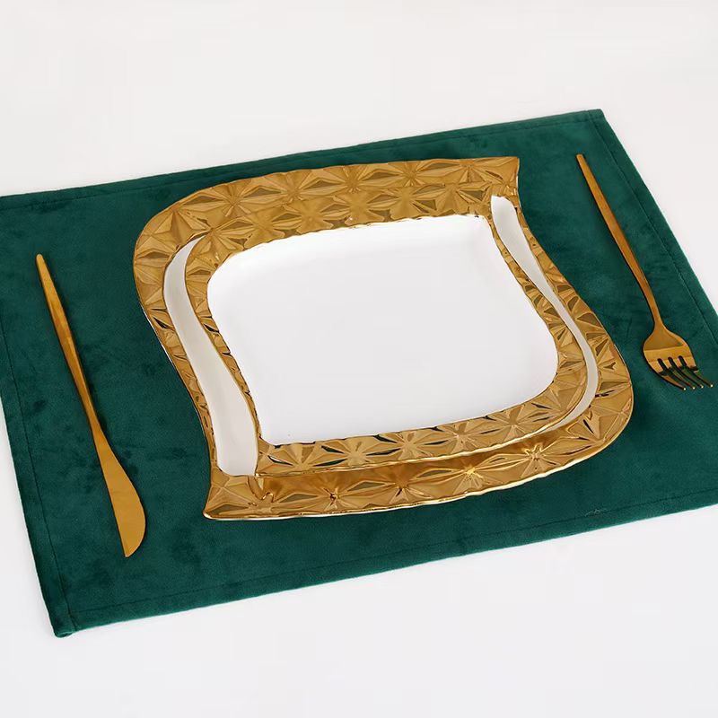 Yongsheng Ceramics YS. Electroplated ceramic Tableware set Application Scenario