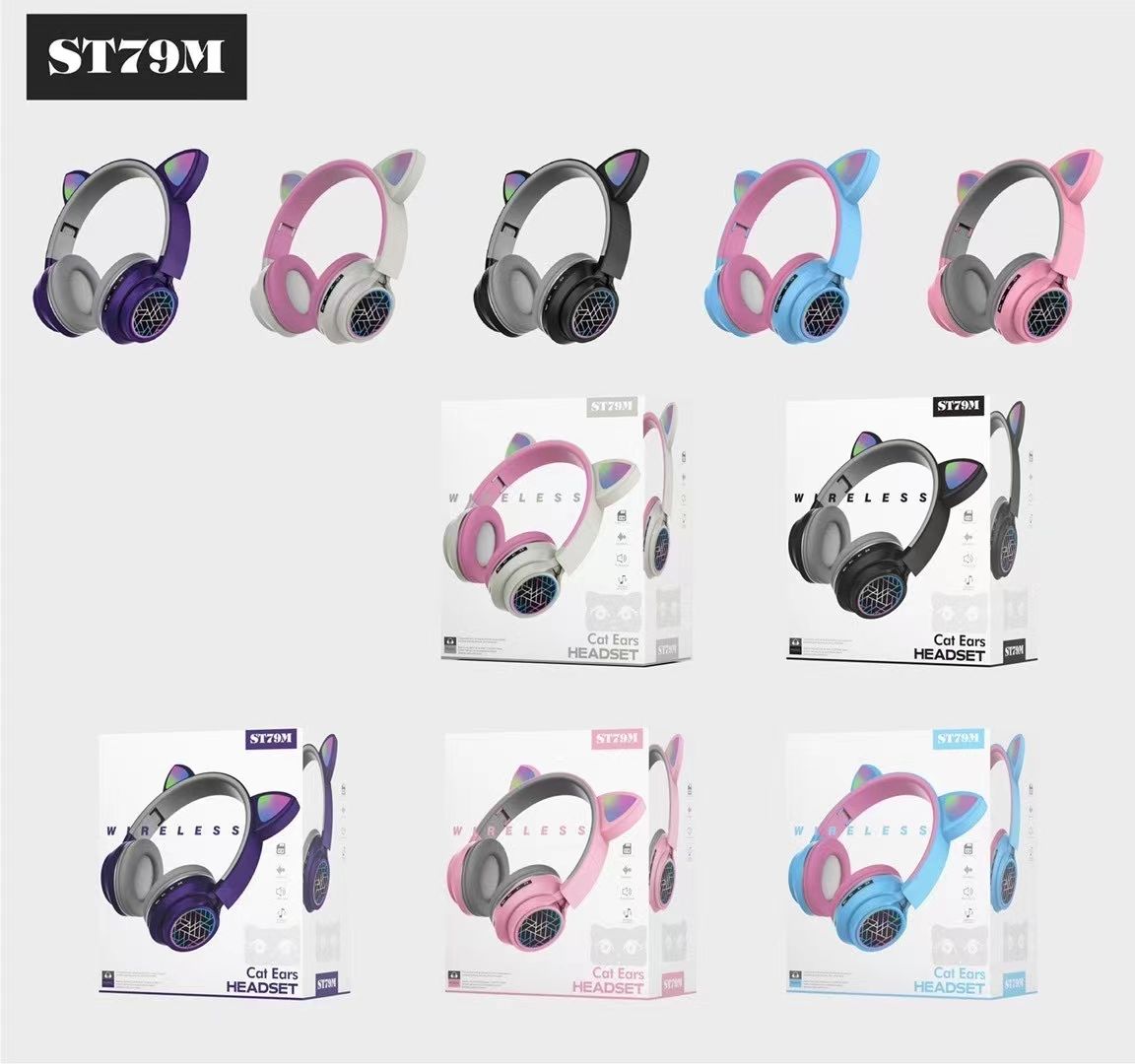 Sogo brand headphones, ST-79 wireless Bluetooth headphones, branded headphones, over-ear headphones