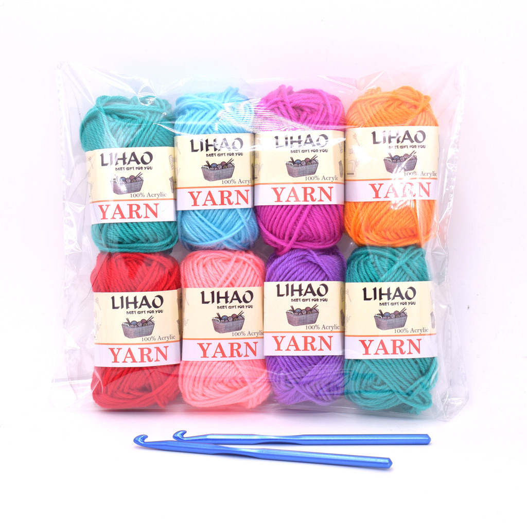 Acrylic thread handmade diy doll yarn crochet knitting acrylic thread hook shoe yarn manufacturer wholesale Item Picture