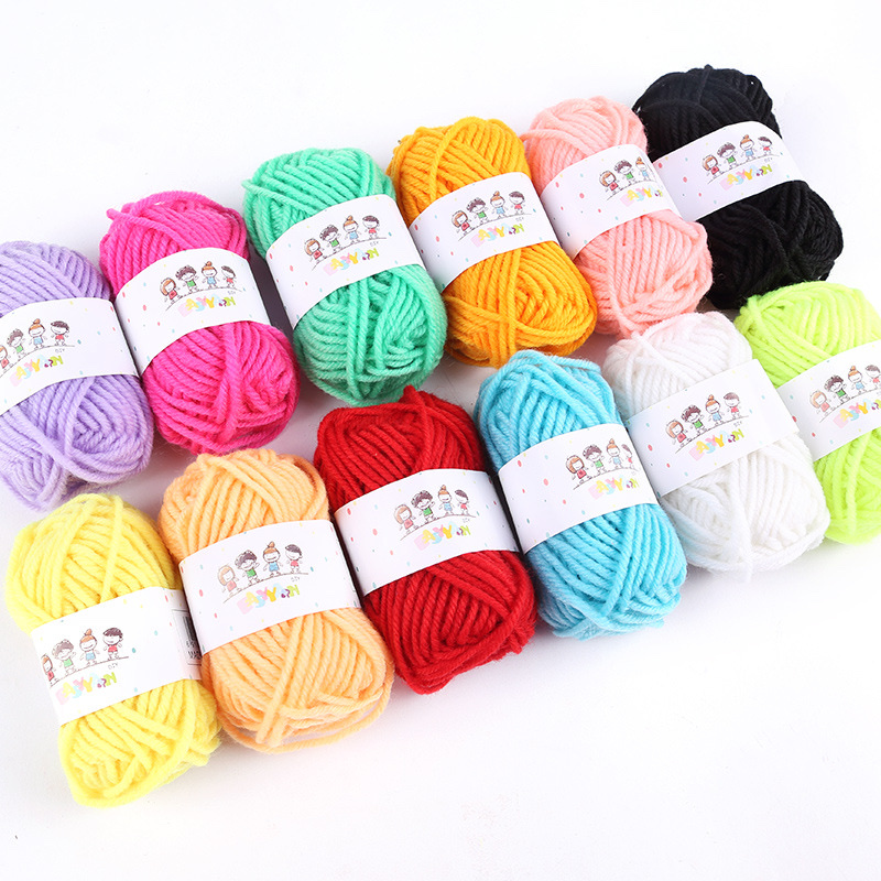 Acrylic thread handmade diy doll yarn crochet knitting acrylic thread hook shoe yarn manufacturer wholesale Application Scenario