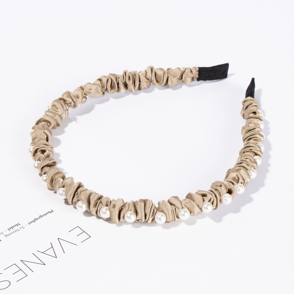 Korean-style pearl headwear for women Specification image