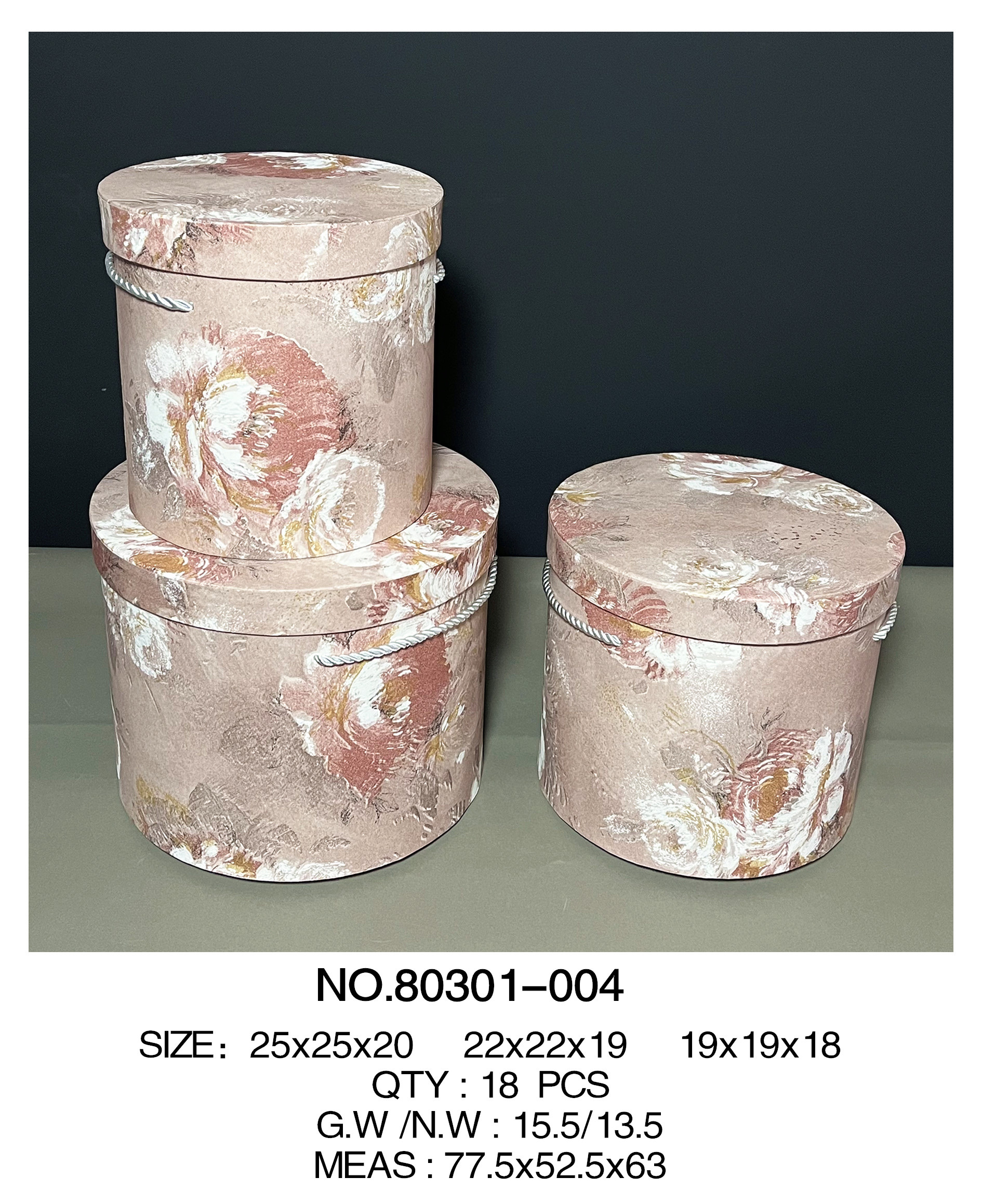 Wallpaper round set, gift box, flower packaging box, storage box Specification image