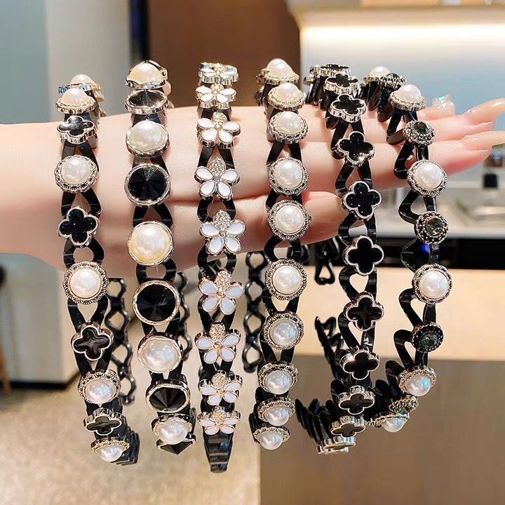 Korean Version Of Popular Pearl Headdress full figure