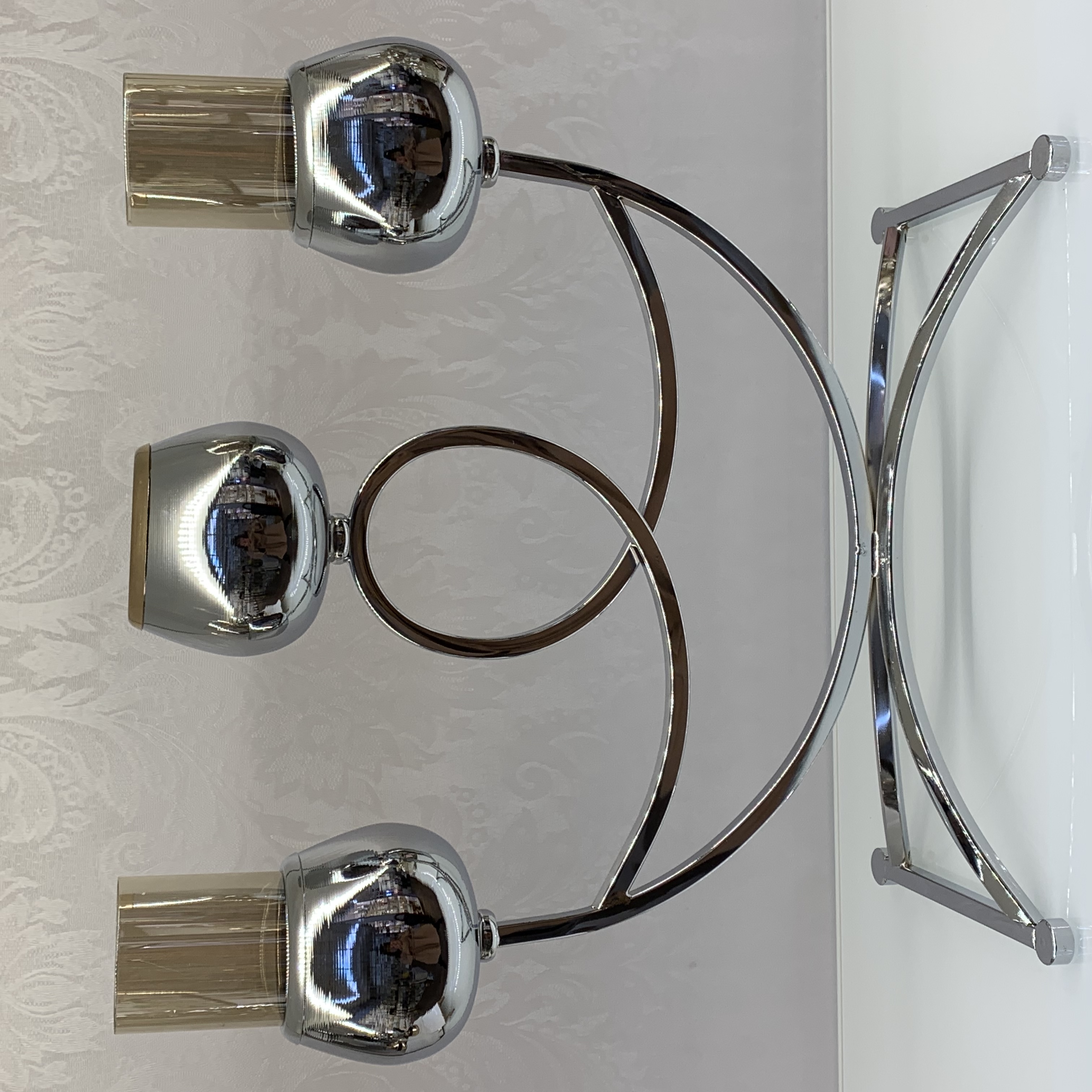 现代简约3头烛台客厅餐桌烛光晚餐道具