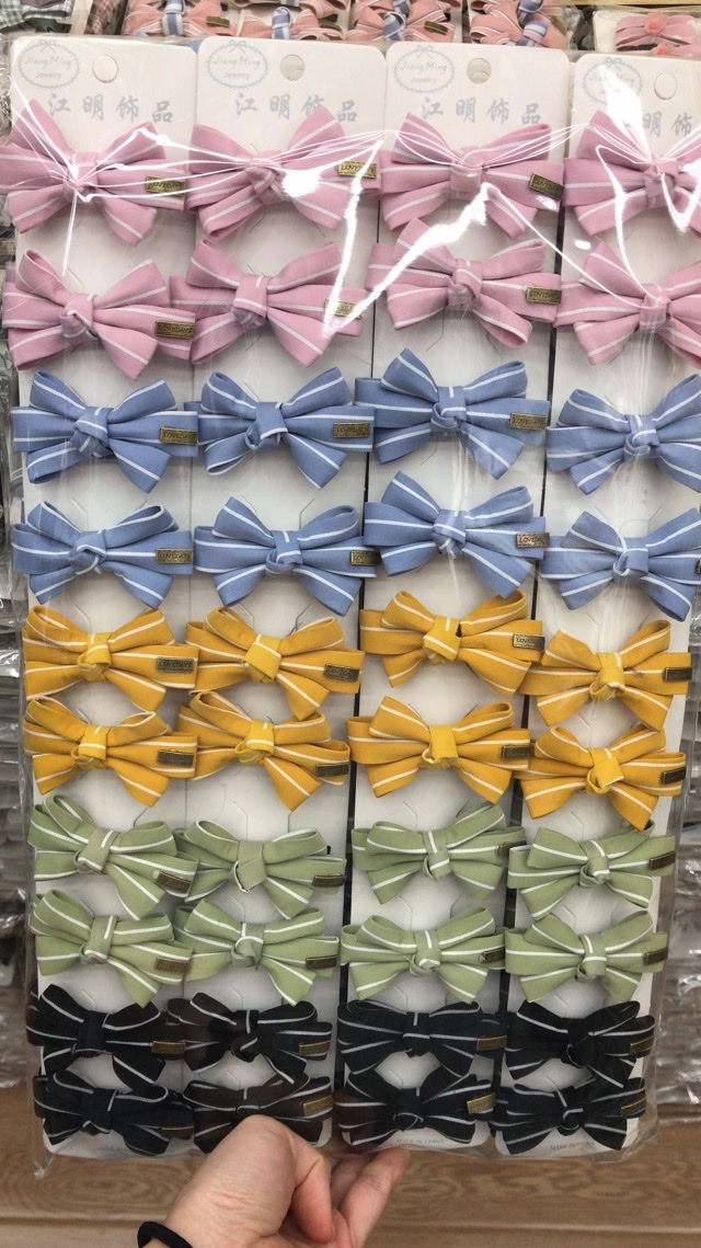 Korean fabric bow hair clips, top clips, side clips, bangs clips 20220326015