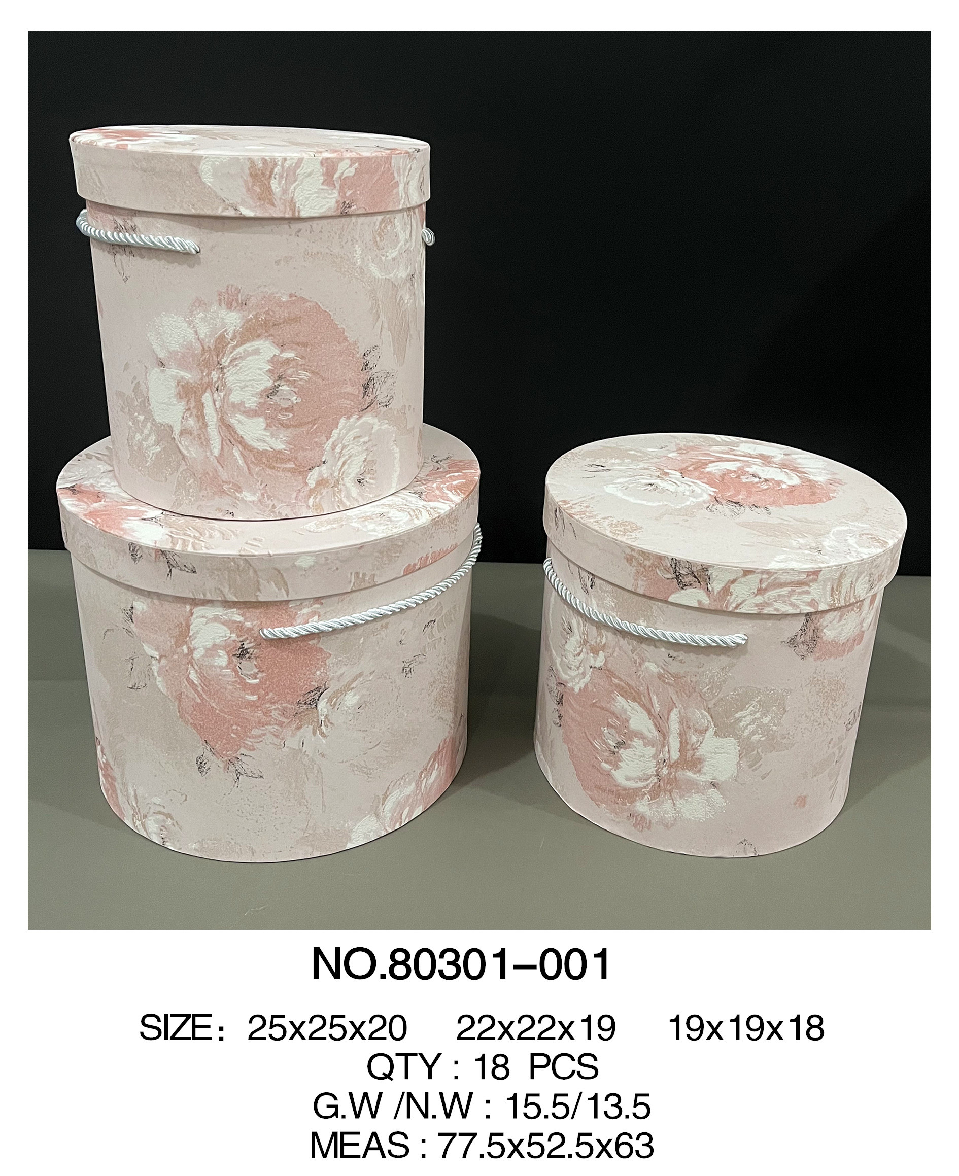 Wallpaper round set, gift box, flower packaging box, storage box