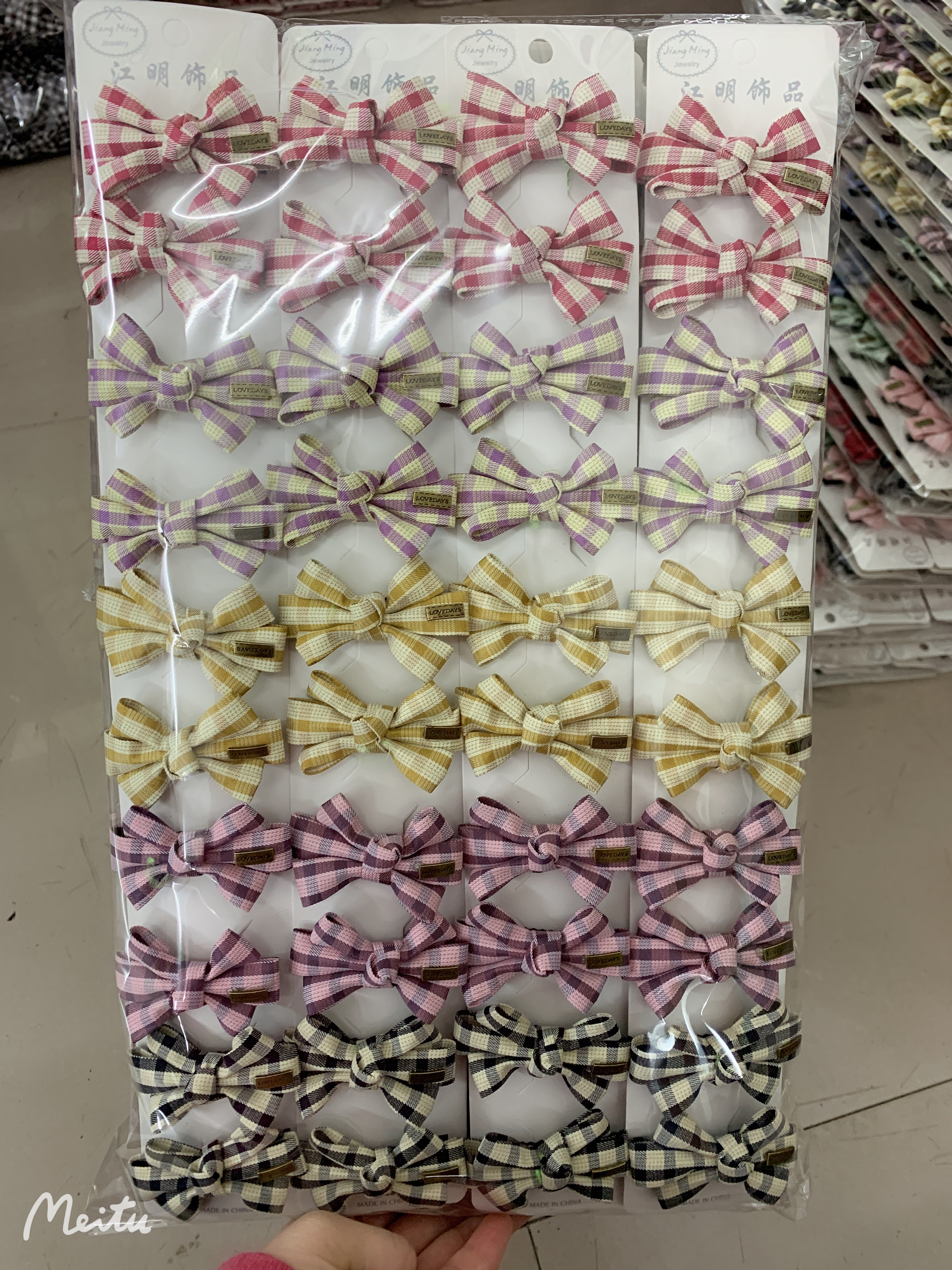 Korean fabric bow hair clips, top clips, side clips, bangs clips 20220326031
