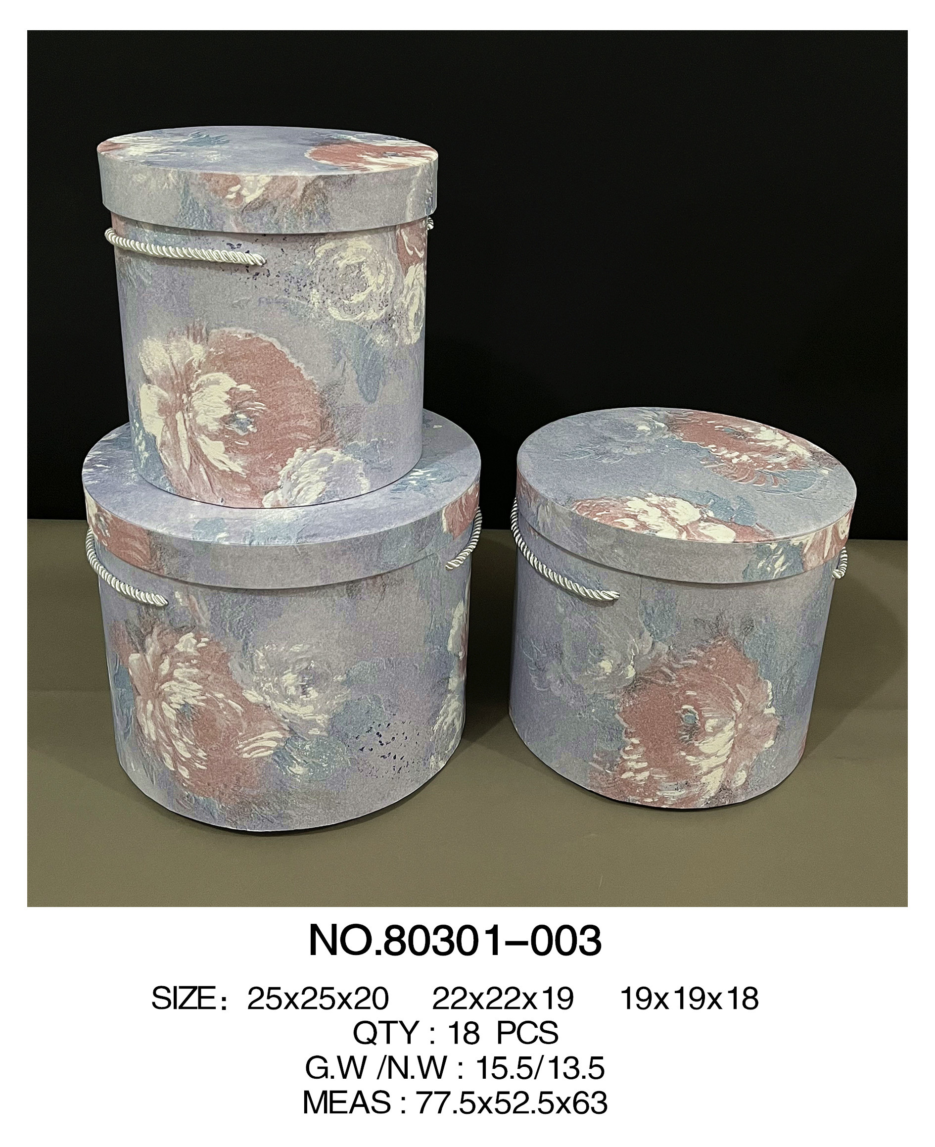 Wallpaper round set, gift box, flower packaging box, storage box Application Scenario