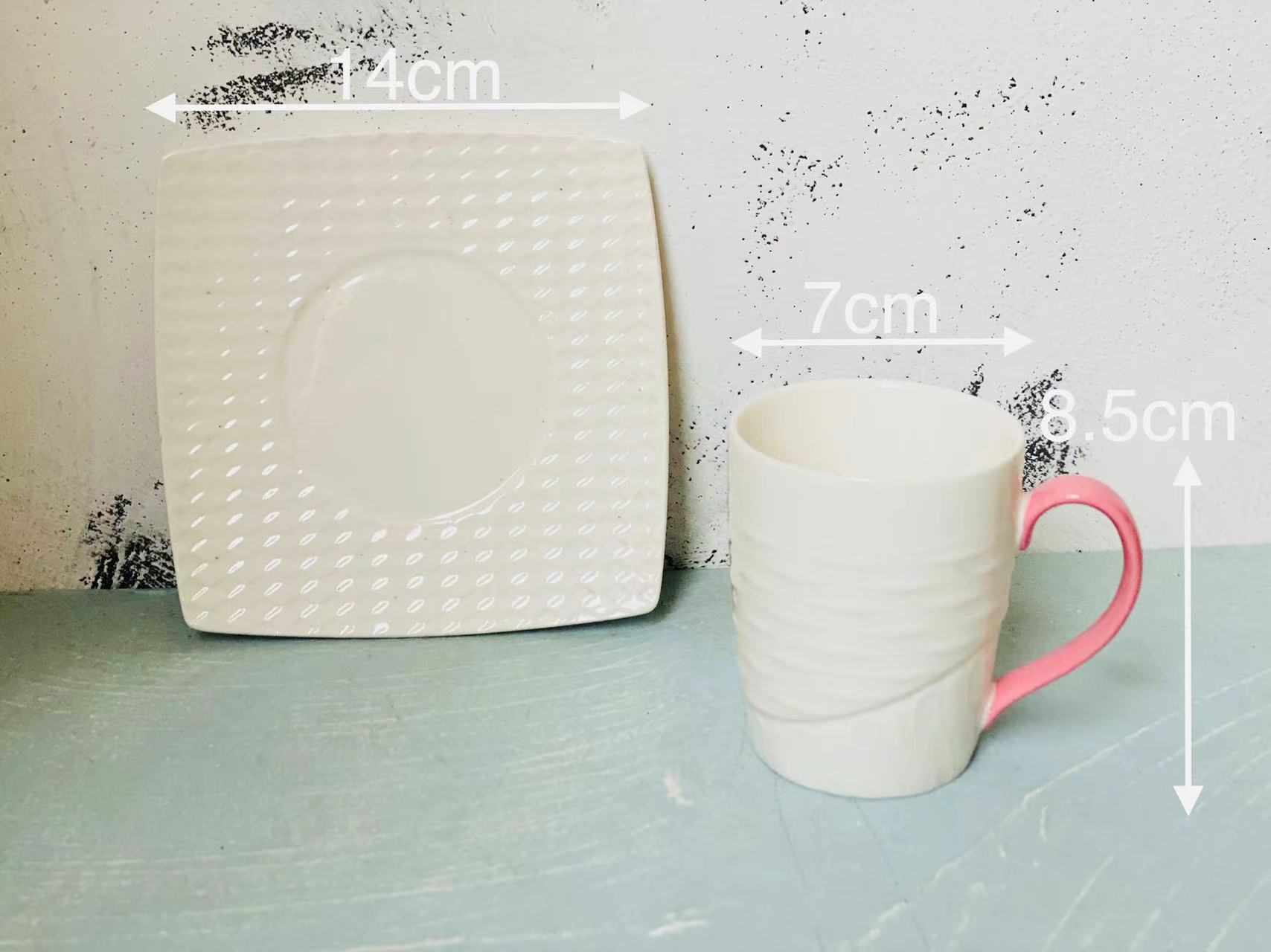 方圆陶瓷色釉杯蝶220cc大容量杯蝶墨西哥风格FY45678详情图7